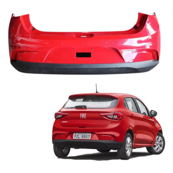Parachoque Traseiro C/furo Fiat Argo 2018 2023 C/detalhe