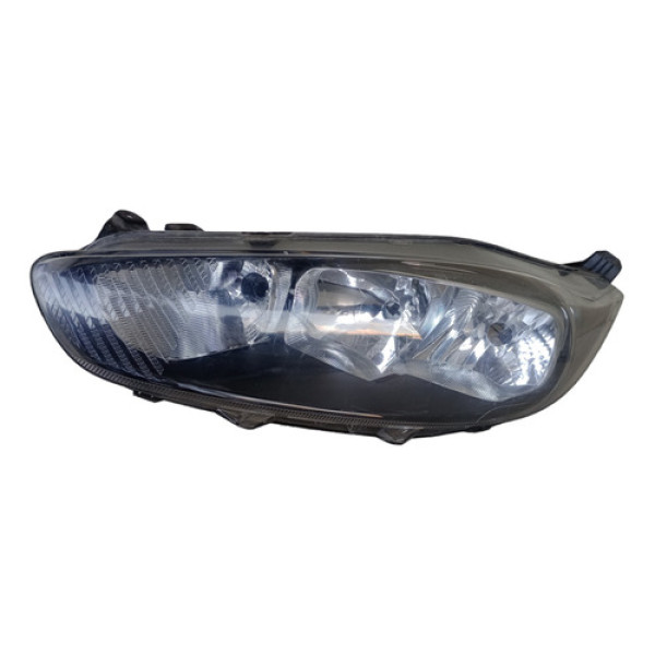 Farol Dianteiro Esquerdo Mascara Negra Ford New Fiesta 14/19 Direito