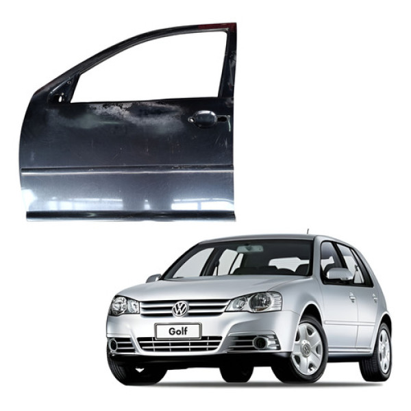Porta Dianteira Esquerda Vw Golf 1999 2013 Dianteira Esquerda Preta