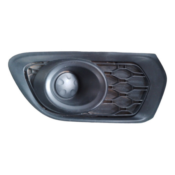 Moldura Farol Milha Esquerda Renault Sandero 2015  2019 Preto Esquerdo