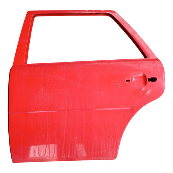 Porta Traseira Esquerda Vw Gol G4 2005 2014 Traseira Esquerda Vermelho