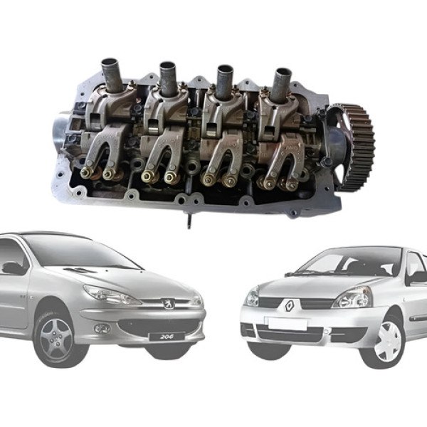 Cabeçote Renault Clio Peugeot 206 1.0 16v