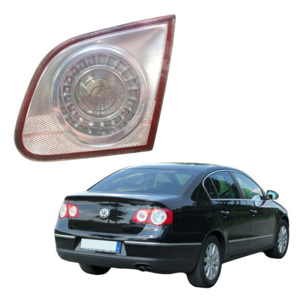Lanterna Direita Tampa Porta Mala Vw Passat B6 2006 2010 Direito/passageiro Transparente