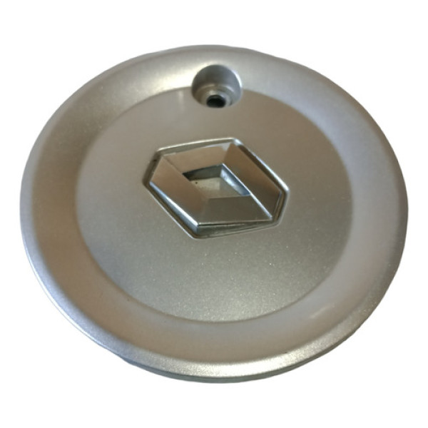 Calota Central Roda Renault Logan Sandero Clio 08/14 Prata