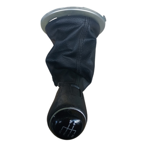 Manopla Com Coifa Do Cambio Vw Gol G5 G6 Com Detalhe Preto