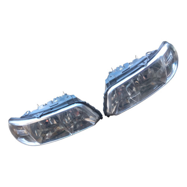 Par Farol Cromado Vw Parati Gol G3 1999 2005 Detalhes Ambos Lados