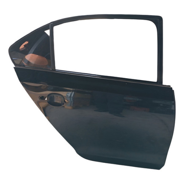 Porta Traseira Direita Preta Vw Jetta Tsi 2011 2014 Detalhe Preto Direito Traseira