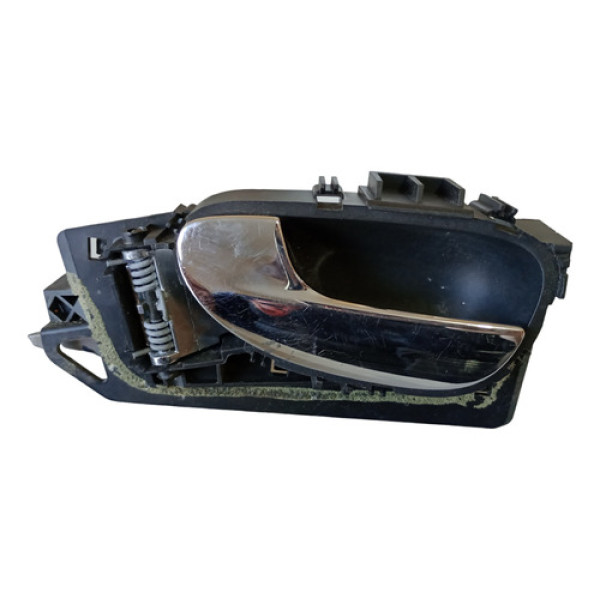 Maçaneta Interna Dianteira Esquerda Peugeot 307  Preto E Prata