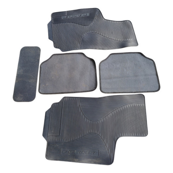 Jogo Tapete Borracha 5pç Chevrolet Meriva 2009 2012 Preto
