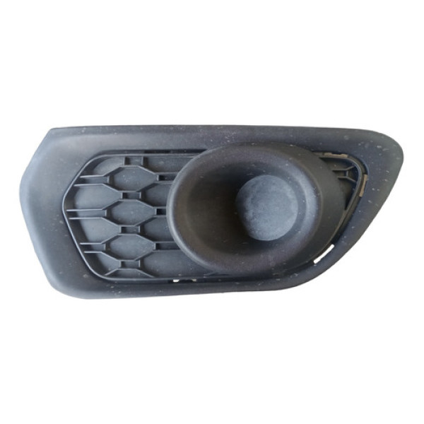 Moldura Grade Parachoque Esquerda Renault Logan 15/17  Preto Esquerdo