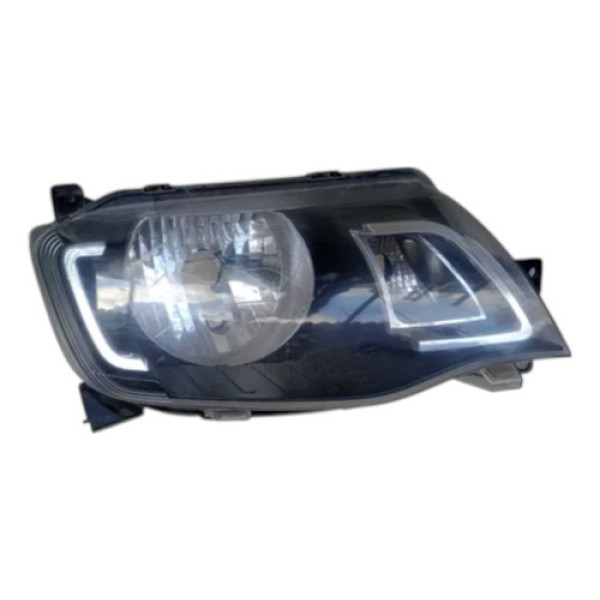 Farol Direito Mascara Negra Renault Kwid 2018 2021 Direito