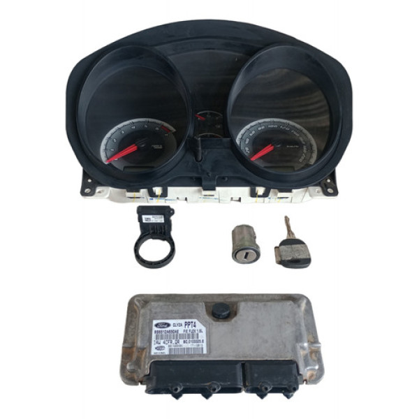 Kit Code Módulo Injeção Ford Fiesta 1.6 08 A 12