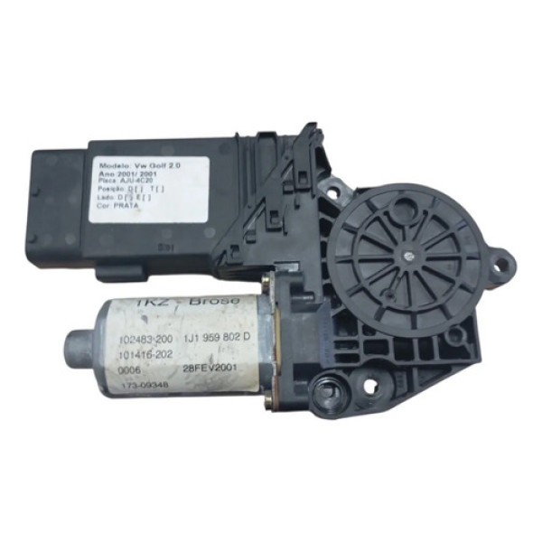 Motor Vidro Dianteiro Direito Vw Golf 1999 2013 1j1959802d