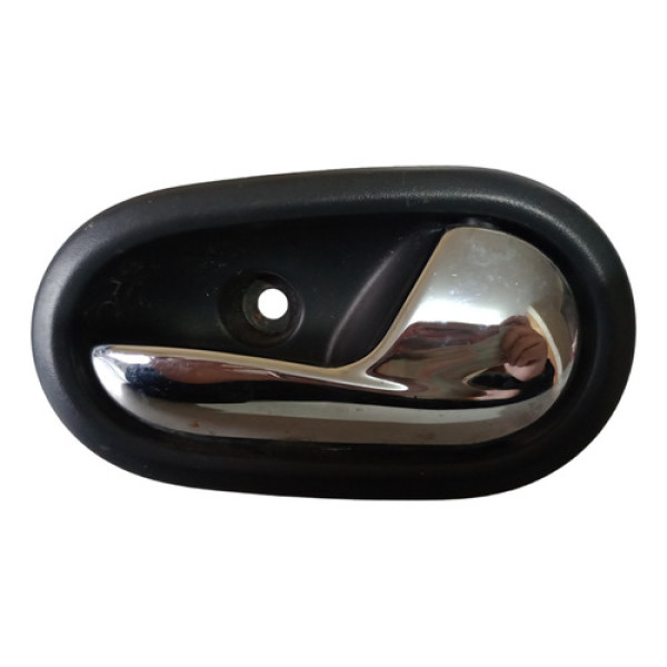 Maçaneta Interna Dianteira Direita Renault Sandero Logan Preto/prateado Traseira