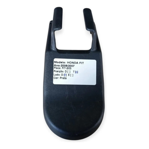 Acabamento Trilho Banco Traseiro Direito Honda Fit 2005 Preto