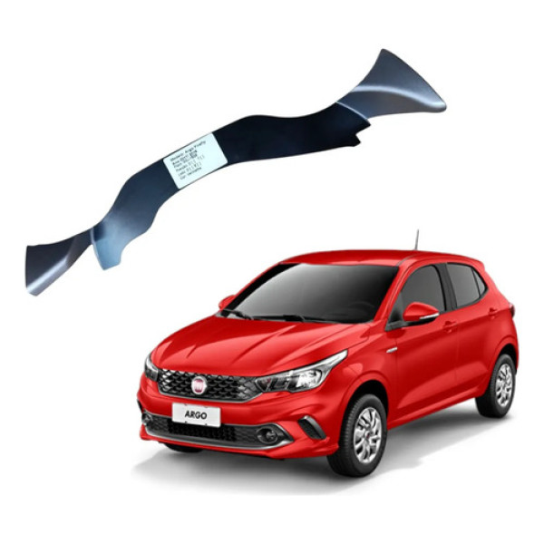 Moldura Acabamento Painel Central Fiat Argo 2017 2022 Prata
