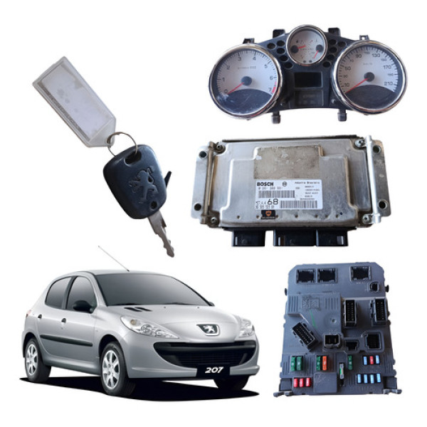 Kit Modulo Code Injeção Peugeot 207 2011 2012