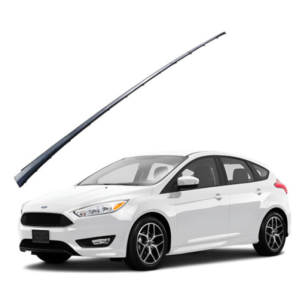 Acabamento Calha Parabrisa Direito Ford Focus 2015 Preto