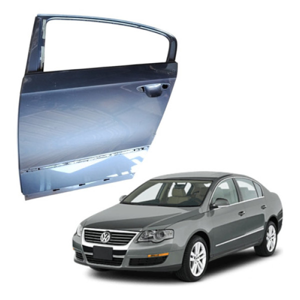 Porta Traseira Esquerda Vw Passat B6 2006 2010 Traseira Esquerdo Cinza