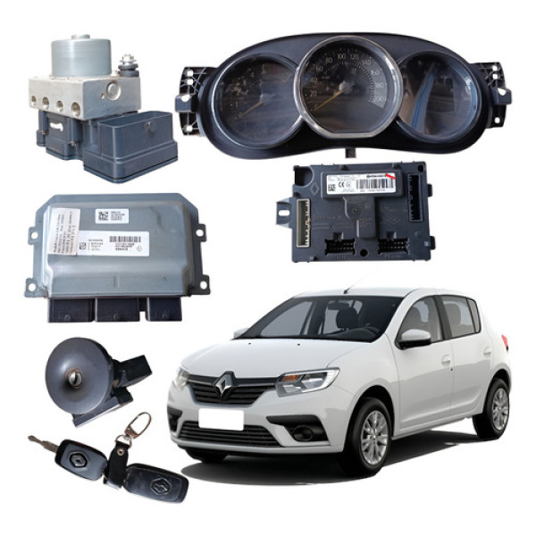 Kit Code Modulo Injeção Renault Sandero Logan 1.0 3cc 2022