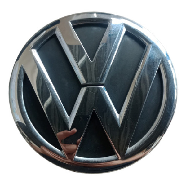 Emblema Tampa Traseira Vw Voyage Gol G5  Prata