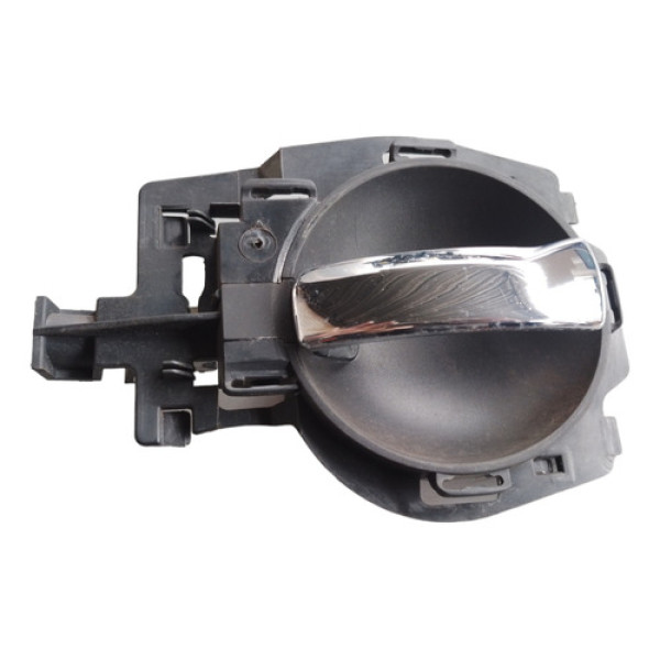 Macaneta Interna Esquerda Citroen C3 2003 2012 Preta Com Prata Dianteira/traseira