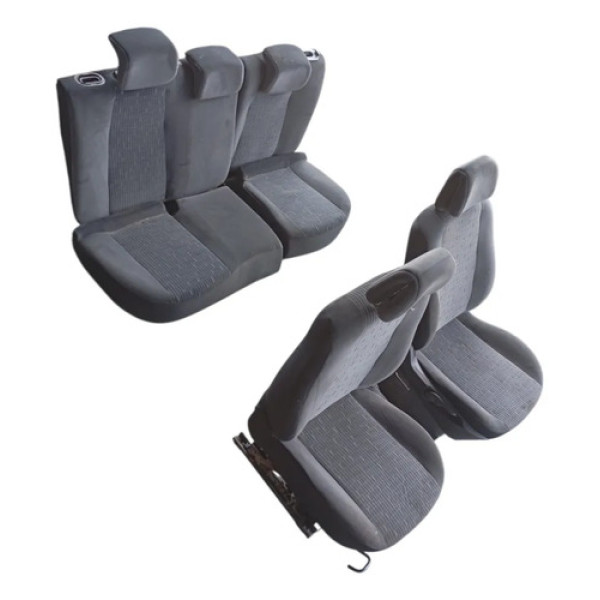 Kit Jogo Banco Assento Renault Megane Grandtour 2006 2012 Preto