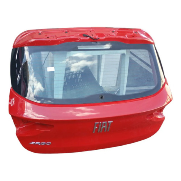 Tampa Traseira Porta Malas Vermelha Fiat Argo 2018 2024 Vermelho