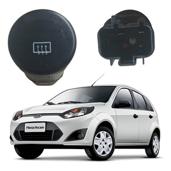 Botão Comando Desembaçador Ford Fiesta 2005 2012