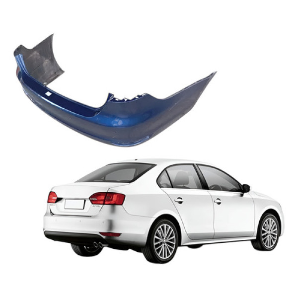 Parachoque Traseiro Azul Vw Jetta Comfortline 2011 2014