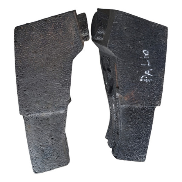 Par Absorvedor Parachoque Dianteiro Fiat Palio 2007 A 2017 Preto