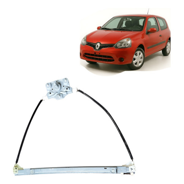 Máquina Vidro Manual Dianteira Esquerda Renault Clio 2011