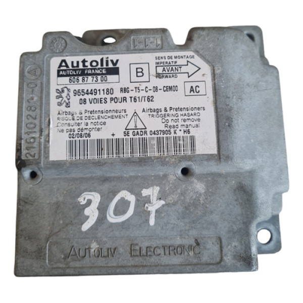 Módulo Central Peugeot 307 2007 9654491180 Ac 606877300