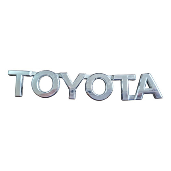 Emblema Tampa Traseira Toyata Corolla 2014 A 2019 Prata