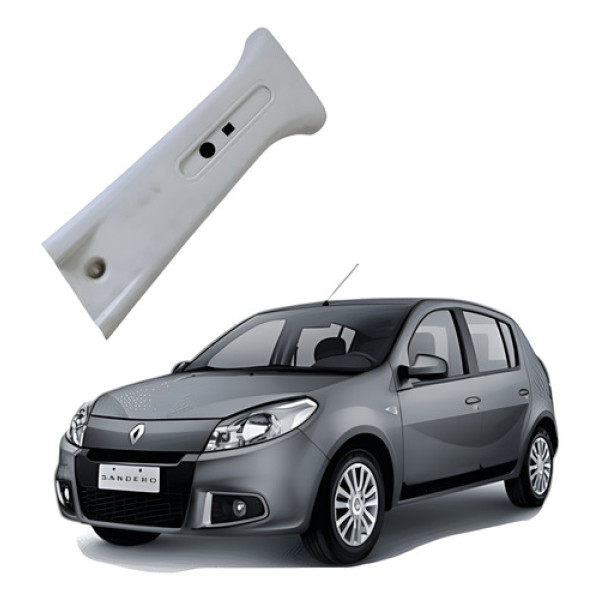 Acabamento Coluna Central Esquerda Renault Sandero 2015 Branco
