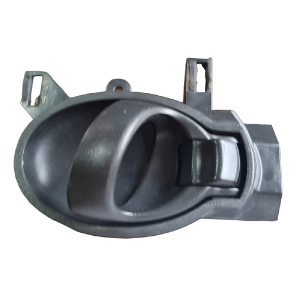 Maçaneta Interna Porta Esquerda Nissan March Versa 2015 2020 Preto Dianteira