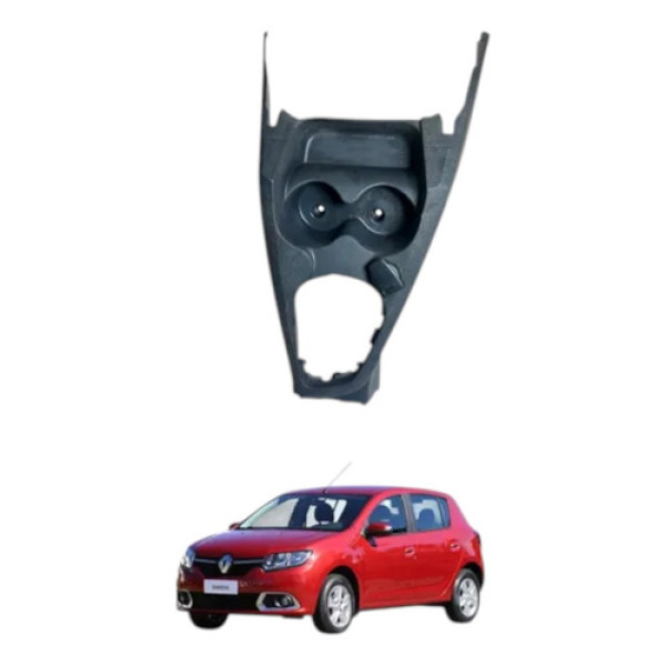 Console Central Porta Copos Renault Sandero 2015 2017