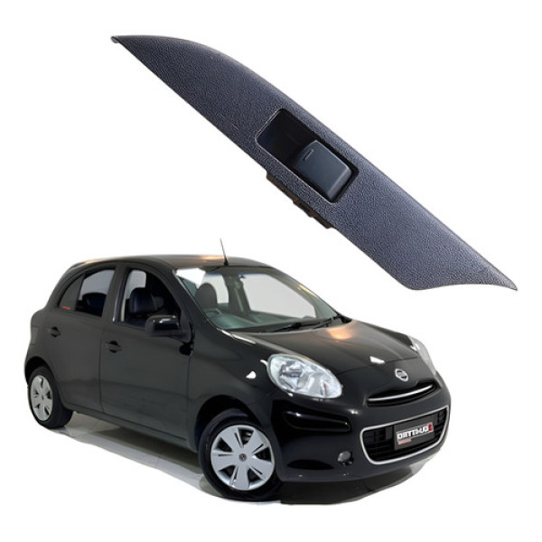 Botão Vidro Elétrico Traseiro Esquerdo Nissan March 2013