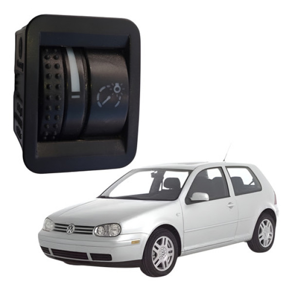 Botão Regulagem Reostato Vw Golf Bora 1999 2013 1c0941333a