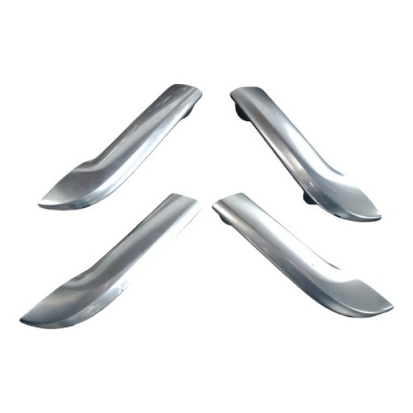 Jogo Puxador Porta Citroen C3 2015 Prata Dianteira/traseira