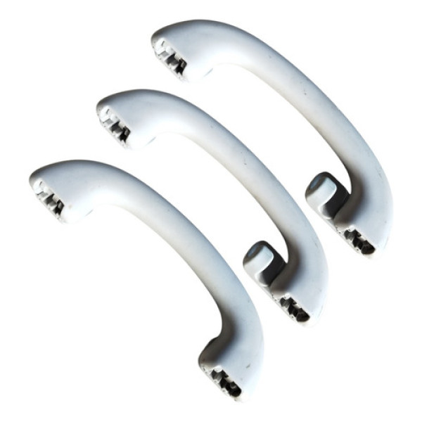 Kit Puxador Alça Teto Pqp Ford Fiesta Ecosport 2003 Cinza Claro