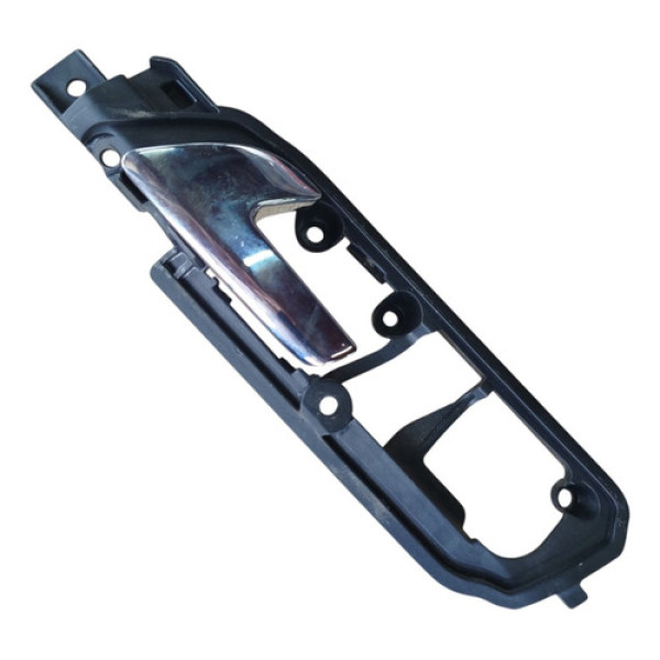 Maçaneta Interna Porta Dianteira Esquerda Vw Polo 2003 2015 Preto/cromado Dianteira