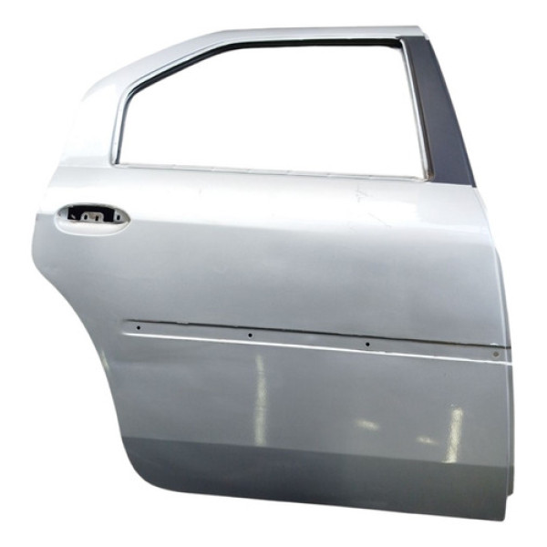 Porta Traseira Direita Renault Logan 2009 2012 C/detalhe Direito Prata