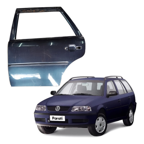 Porta Traseira Esquerda Vw Gol Parati G2 G3 G4 4p 1999 2010 Traseira Esquerda Azul