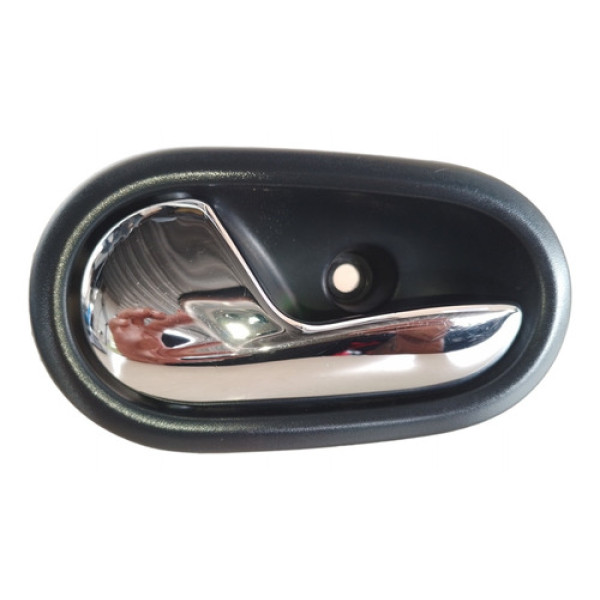 Maçaneta Interna Esquerda Renault Sandero Logan Cromada 16 Cromado Dianteira/traseira