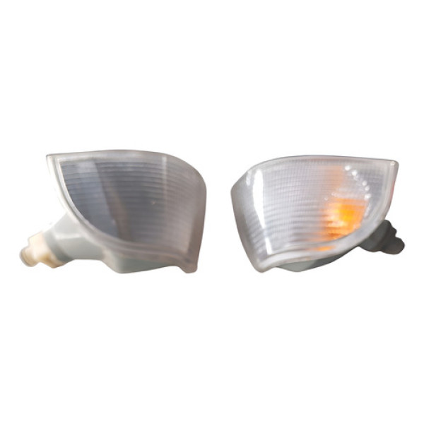 Par Lanterna Pisca Alerta Dianteiro Vw Gol G3 1999 2005 Ambos Lados Transparente