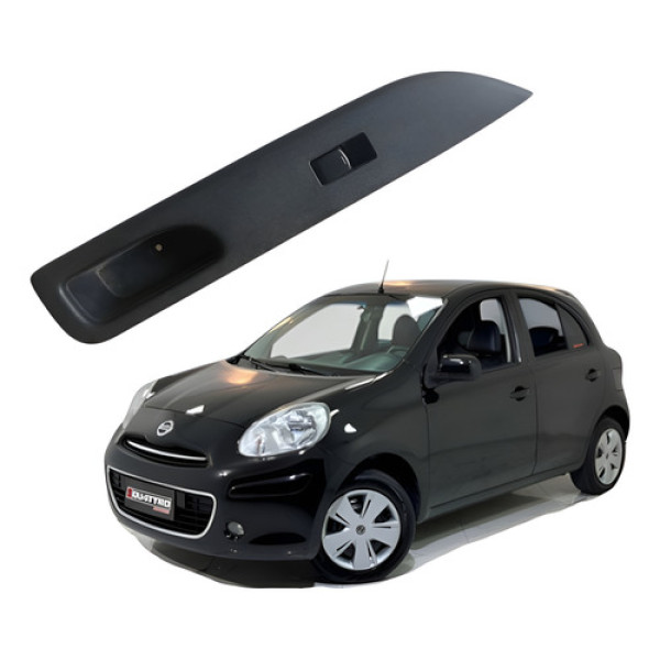 Moldura Botão Vidro  Dianteiro Direito Nissan March  2013