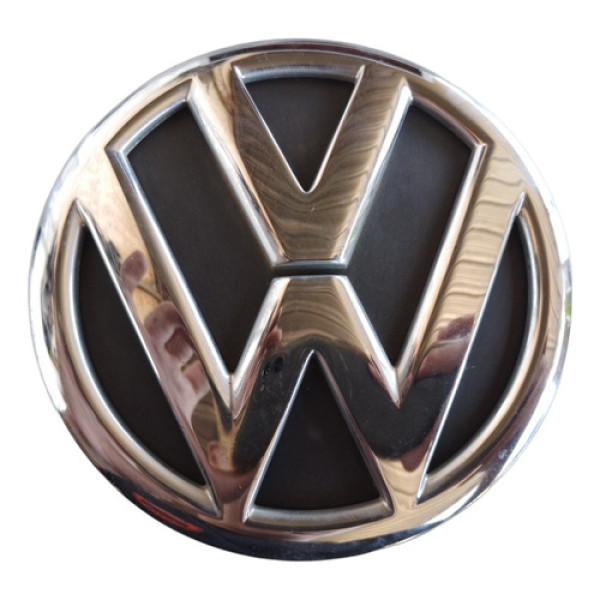 Emblema Tampa Traseira Vw Fox 2010 A 2014 Prata