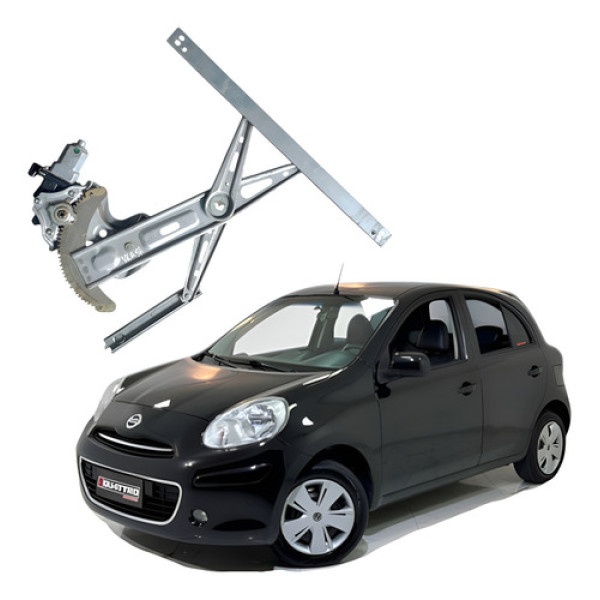 Máquina Vidro Eletrica  Dianteira Esquerda Nissan March 2014