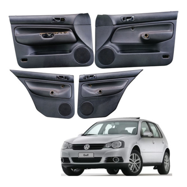 Jogo Forro Porta Maçaneta Interna Vw Golf 1999 2014